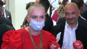 Mila au tribunal judiciaire de Paris ce jeudi.