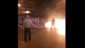 Capture d’une vidéo des émeutes à Bab El Oued, en Algérie.