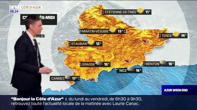 Météo Côte d'Azur: des nuages sur la côte, des éclaircies dans les terres