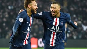 Neymar et Kylian Mbappé