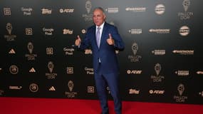 Hristo Stoichkov lors de la cérémonie du Ballon d'or, le 28 octobre 2024