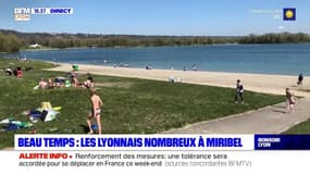 Beau temps : les Lyonnais nombreux à Miribel 