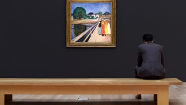 "Filles sur le pont", de Munch.
