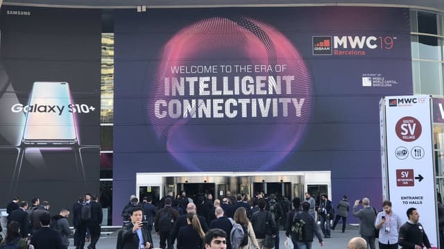 L'entrée du MWC pourrait être moins dense cette année.