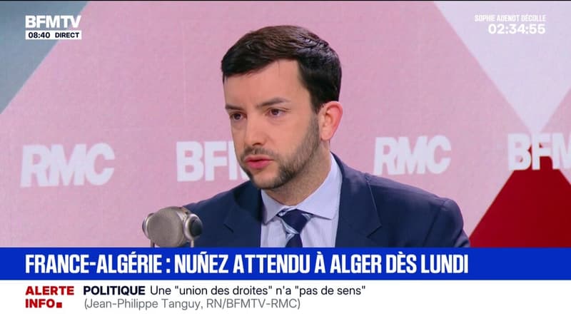 Jean-Philippe Tanguy (RN) dit ne pas "comprendre la visite" de Laurent Nuñez en Algérie