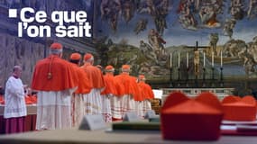 Des cardinaux faisant la queue dans la chapelle Sixtine pour jurer sur la Bible de ne jamais révéler les secrets de leurs délibérations avant le début du conclave au Vatican, le 12 mars 2013.