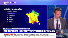 Feux de forêt, six départements en rouge demain - 16/08