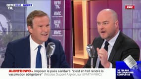 Pass sanitaire et étoile jaune: "C'est une exagération" mais pas un acte "antisémite" pour Nicolas Dupont-Aignan