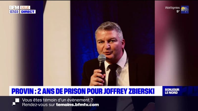Provin: l'ancien maire de Provin Joffrey Zbierski condamné jeudi à deux ans de prison