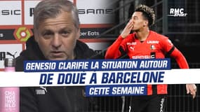 Rennes : "Il est juste allé voir un match", Genesio clarifie la situation autour de la présence de Doué à Barcelone