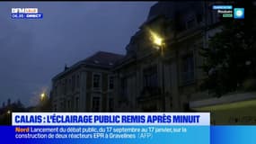 Calais: l'éclairage public remis après minuit