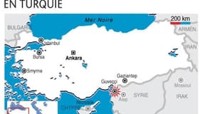 UN OBUS DE MORTIER SYRIEN S'ABAT EN TURQUIE