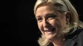 La leader du Front National, Marine Le Pen, le 13 décembre 2015 à Hénin-Beaumont dans le Nord