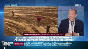 "Plutôt que de continuer à financer ce modèle agricole qui surconsomme de l’eau, il faut permettre la transition écologie de notre agriculture" pour David Cormand, secrétaire national EELV