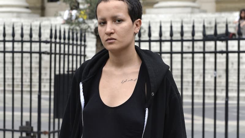 L'ex-Femen tunisienne Amina Sboui à Paris, le 7 juillet 2014.