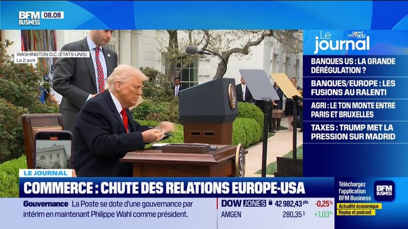 Commerce : chute des relations Europe-USA