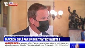 Macron giflé: "Cela montre à quel point la violence se substitue au bulletin de vote", estime Nicolas Dupont-Aignan