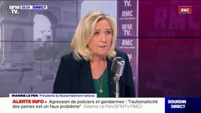 "Le président n'est plus à la hauteur de sa fonction": Marine Le Pen réagit à la vidéo de McFly et Carlito avec Emmanuel Macron