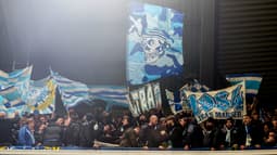 Des supporters de l'OM en Belgique en décembre 2025