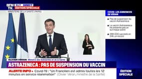 Olivier Véran sur la vaccination chez les médecins libéraux: "Tous les vaccins commandés arrivent" ce jeudi et ce vendredi