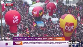 Retraites: une "petite" journée jeudi avant le 7 mars? 