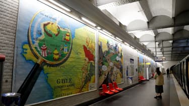 Affiche en hommage à Astérix pour les 60 ans de la saga, en 2019.