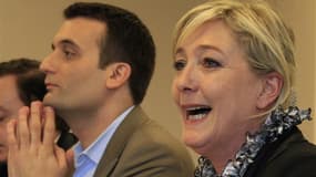 Florian Philippot (à gauche), porte-parole de Marine Le Pen, est candidat en Moselle pour les législatives. Au coeur des anciennes Houillères de Lorraine, la sixième circonscription qu'il convoite et qui a donné au Front national son meilleur score dans l