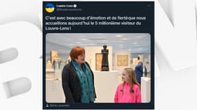 Le Louvre-Lens a enregistré ce mercredi son cinq millionième visiteur.