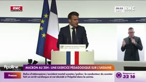 Macron au 20h : un exercice pédagogique sur l'Ukraine