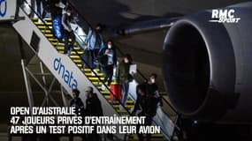 Open d'Australie : 47 joueurs privés d'entraînement après un test positif dans leur avion