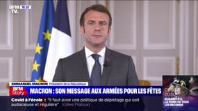 "Mes pensées vous accompagnent": le message d'Emmanuel Macron aux armées pour les fêtes