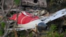L'épave du Boeing 787-8 d'Air India est photographiée dans une zone résidentielle près de l'aéroport d'Ahmedabad le 14 juin 2025, après que l'avion du vol 171 se soit écrasé peu de temps après son décollage le 12 juin.