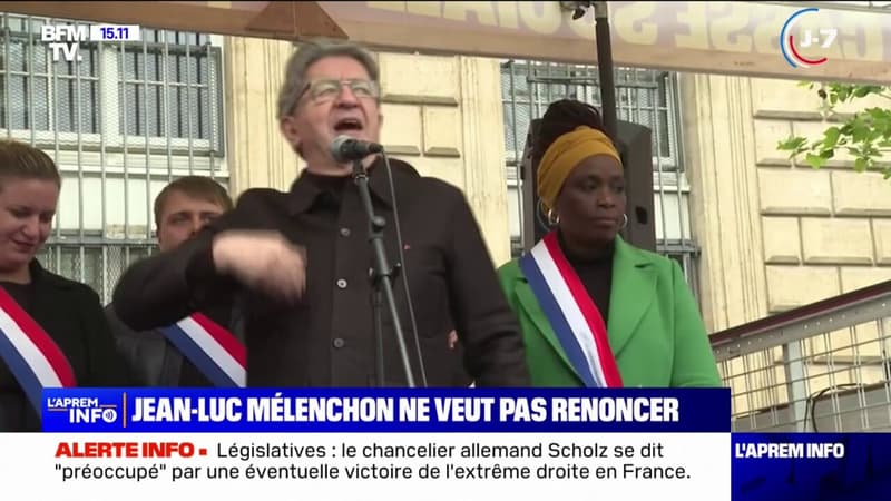 Législatives: Jean-Luc Mélenchon se dit 