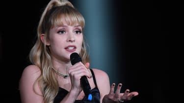 La chanteuse belge Angèle, le 14 février 2020, aux Victoires de la musique.