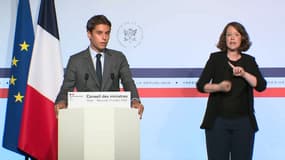 Le porte-parole du gouvernement Gabriel Attal, le 15 juillet 2020.