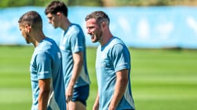 Jordan Veretout à l'entraînement avec l'OM, 8 juillet 2024