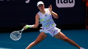 Iga Swiatek lors de la finale du WTA 1000 de Miami.