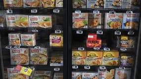 Des plats surgelés photographiés dans un supermarché près de Marseille le 3 novembre 2022.