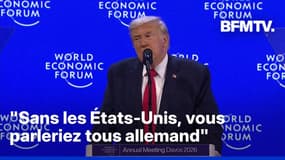 "Sans les États-Unis, vous parleriez tous allemand", estime Donald Trump