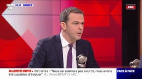 Retraites: "Nous ne sommes pas sourds, nous faisons évoluer la réforme" assure Olivier Véran