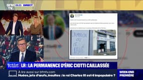 Retraites: la permanence d'Éric Ciotti à Nice vandalisée 