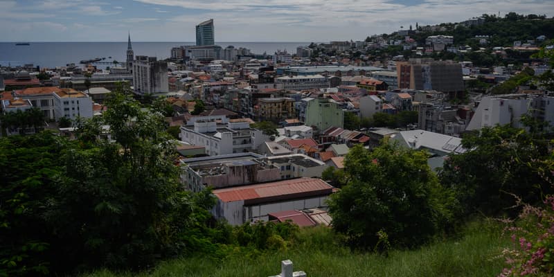 Photo du centre-ville de Fort-de-France, le 25 septembre 2024. 