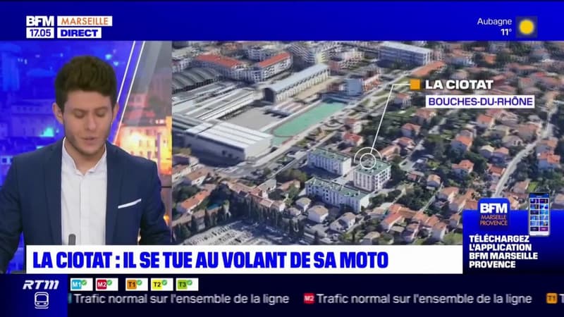 La Ciotat: un homme se tue au volant de sa moto