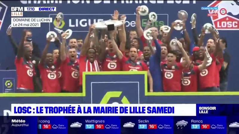 LOSC: le trophée de champion de France exposé à la mairie de Lille samedi