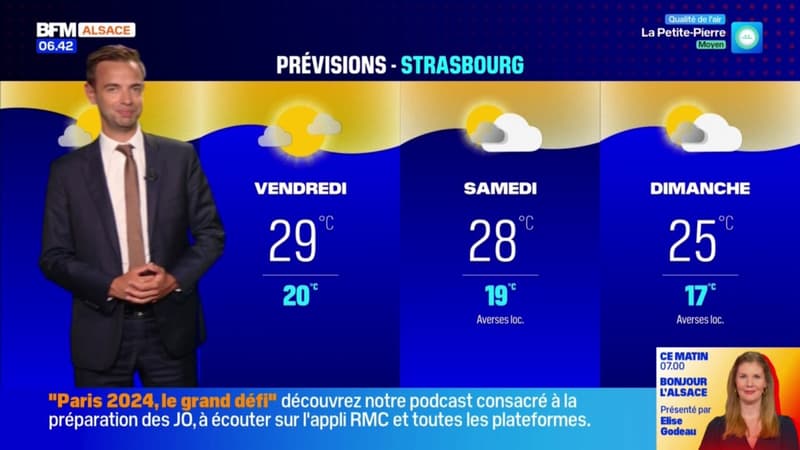 Météo Alsace: journée orageuse ce mercredi, 31°C à Wissembourg et 28°C à Strasbourg