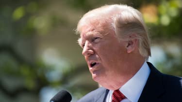 Le président américain Donald Trump, dans un jardin de la Maison Blanche, le 1er mai 2018.