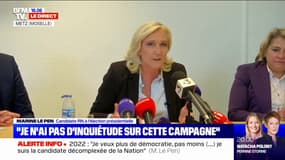 Marine Le Pen affirme une nouvelle fois qu'Éric Zemmour "n'a aucune chance de gagner" l'élection présidentielle