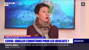 Priscillia Botrel, bâtonnier du barreau des Hautes-Alpes explique que le Covid-19 a changé son rôle