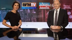 Apolline de Malherbe (BFMTV) et Henri Vernet (Le Parisien/Aujourd’hui en France)
