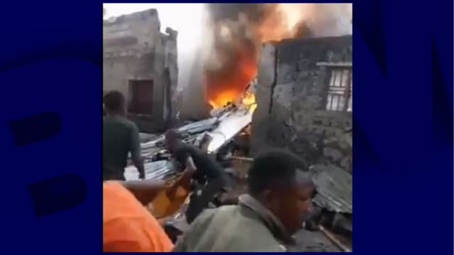 L'avion qui s'est écrasé